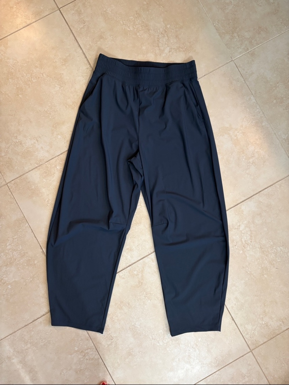 Old Navy Sleek Navy Blue Track Barrel Pants